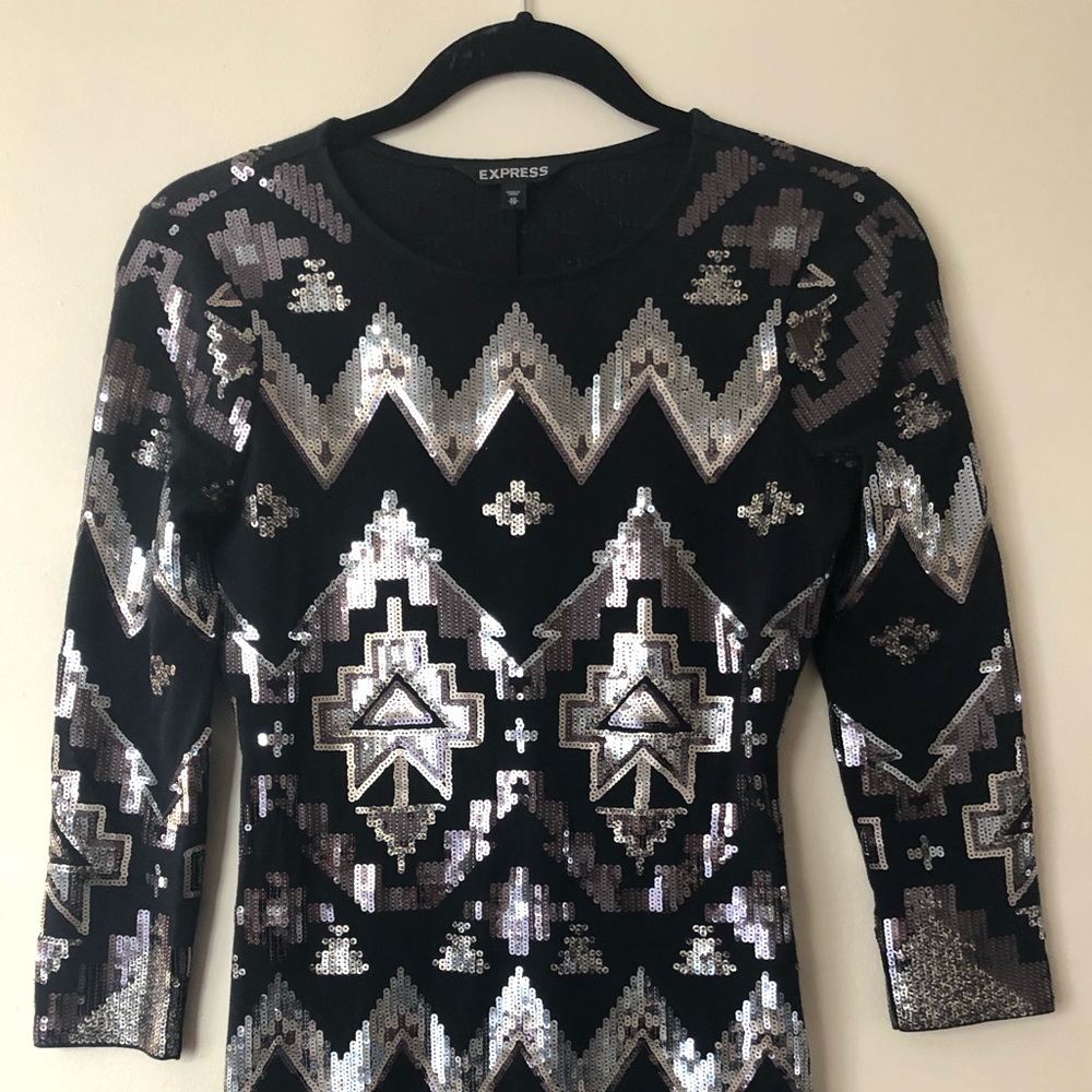 Sequin Express Dress